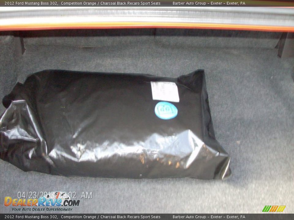 2012 Ford Mustang Boss 302 Competition Orange / Charcoal Black Recaro Sport Seats Photo #7