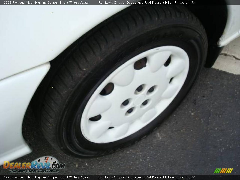 1998 Plymouth Neon Highline Coupe Bright White / Agate Photo #9