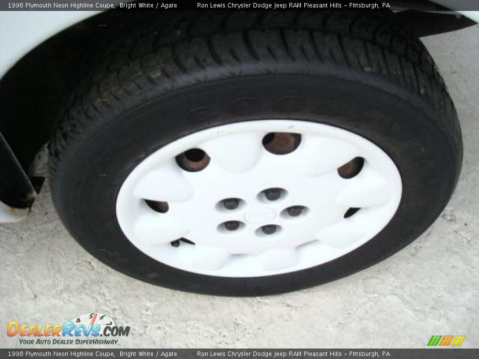 1998 Plymouth Neon Highline Coupe Bright White / Agate Photo #10