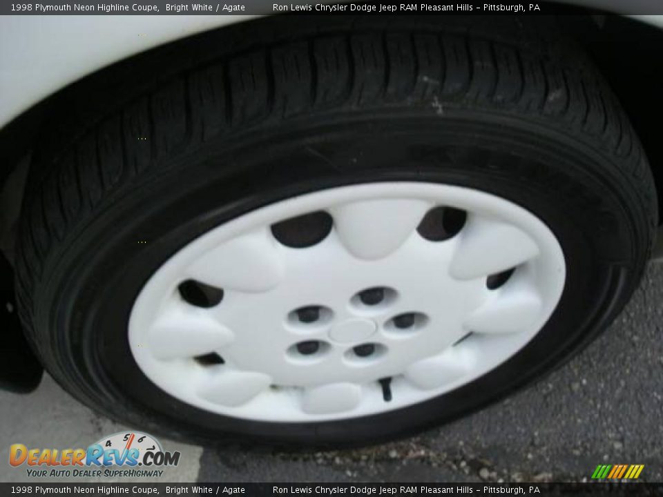 1998 Plymouth Neon Highline Coupe Bright White / Agate Photo #12