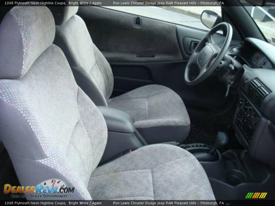 1998 Plymouth Neon Highline Coupe Bright White / Agate Photo #13