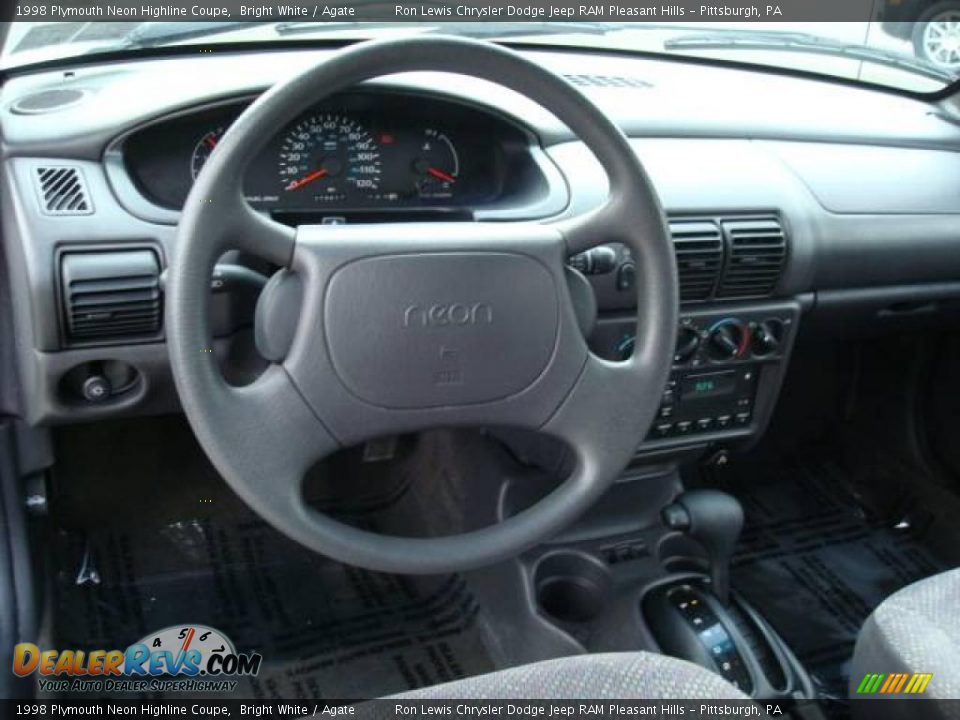 1998 Plymouth Neon Highline Coupe Bright White / Agate Photo #18