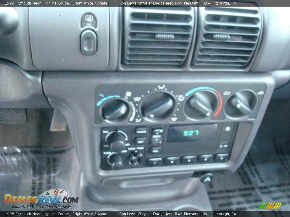 1998 Plymouth Neon Highline Coupe Bright White / Agate Photo #23
