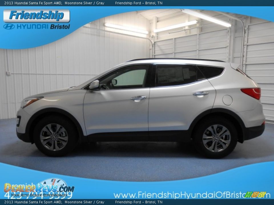 2013 Hyundai Santa Fe Sport AWD Moonstone Silver / Gray Photo #1