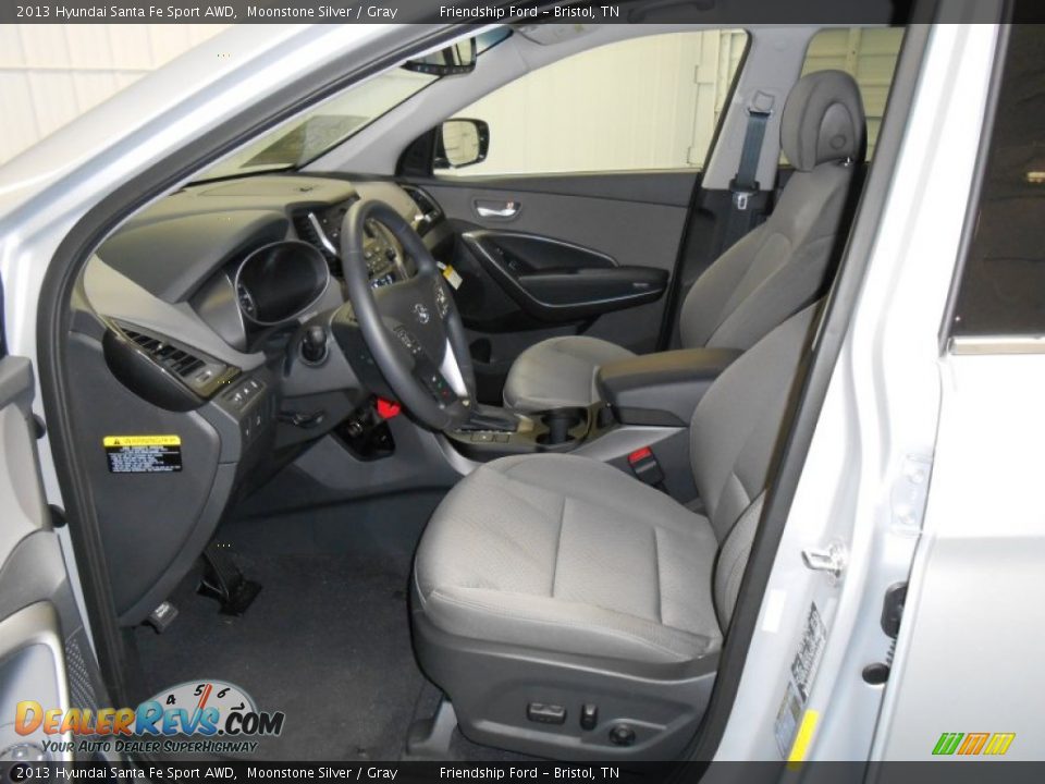 2013 Hyundai Santa Fe Sport AWD Moonstone Silver / Gray Photo #6