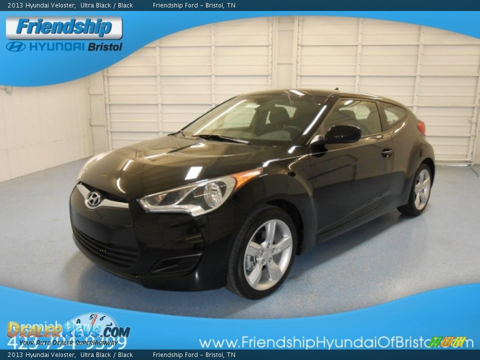 2013 Hyundai Veloster Ultra Black / Black Photo #2