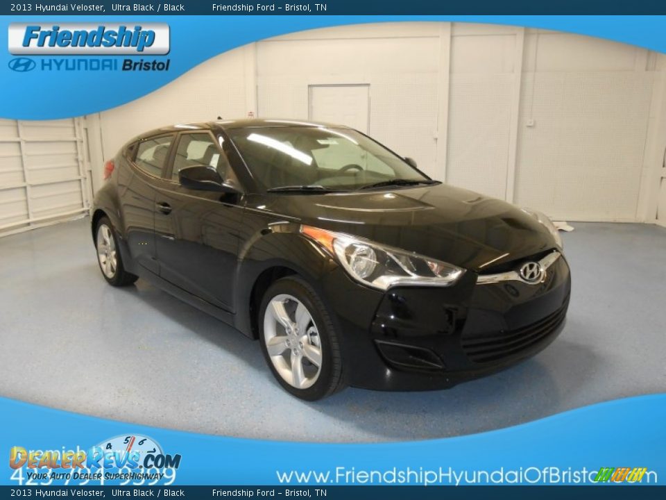 2013 Hyundai Veloster Ultra Black / Black Photo #4