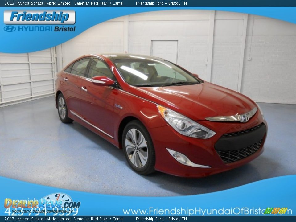 2013 Hyundai Sonata Hybrid Limited Venetian Red Pearl / Camel Photo #4