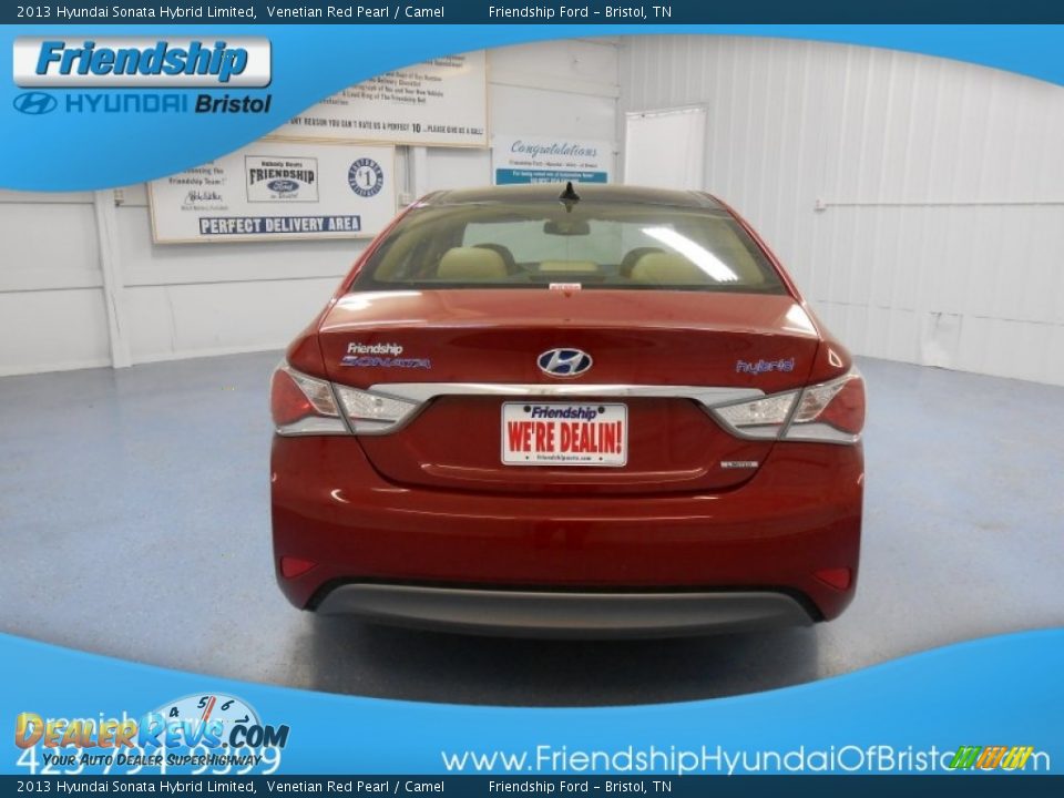 2013 Hyundai Sonata Hybrid Limited Venetian Red Pearl / Camel Photo #5