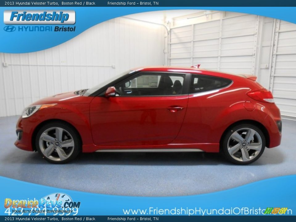 2013 Hyundai Veloster Turbo Boston Red / Black Photo #1