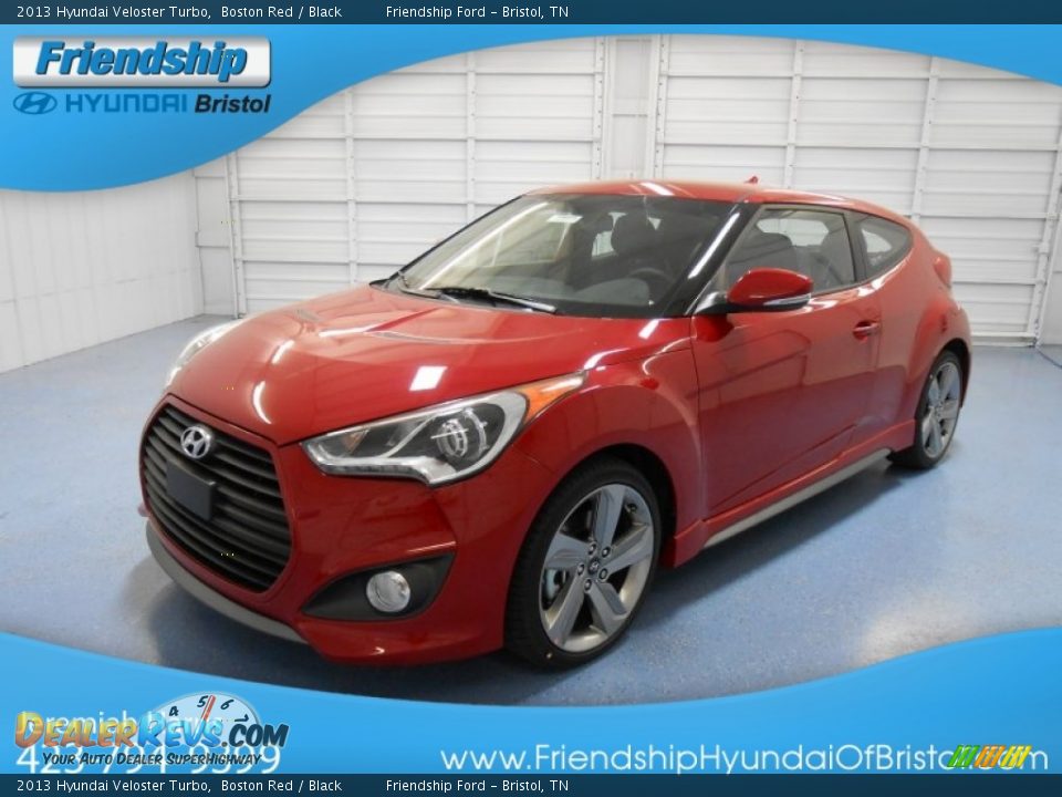 2013 Hyundai Veloster Turbo Boston Red / Black Photo #2