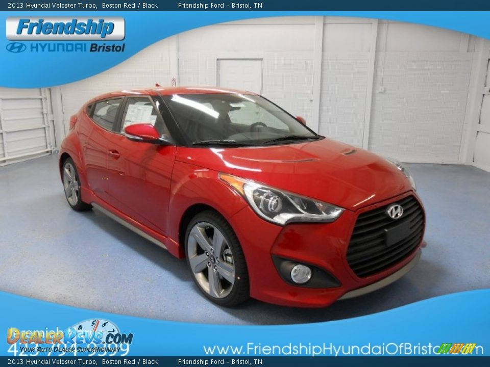 2013 Hyundai Veloster Turbo Boston Red / Black Photo #4