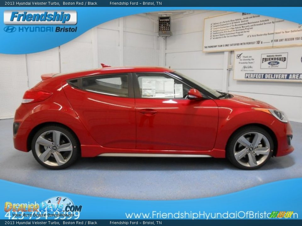 2013 Hyundai Veloster Turbo Boston Red / Black Photo #5