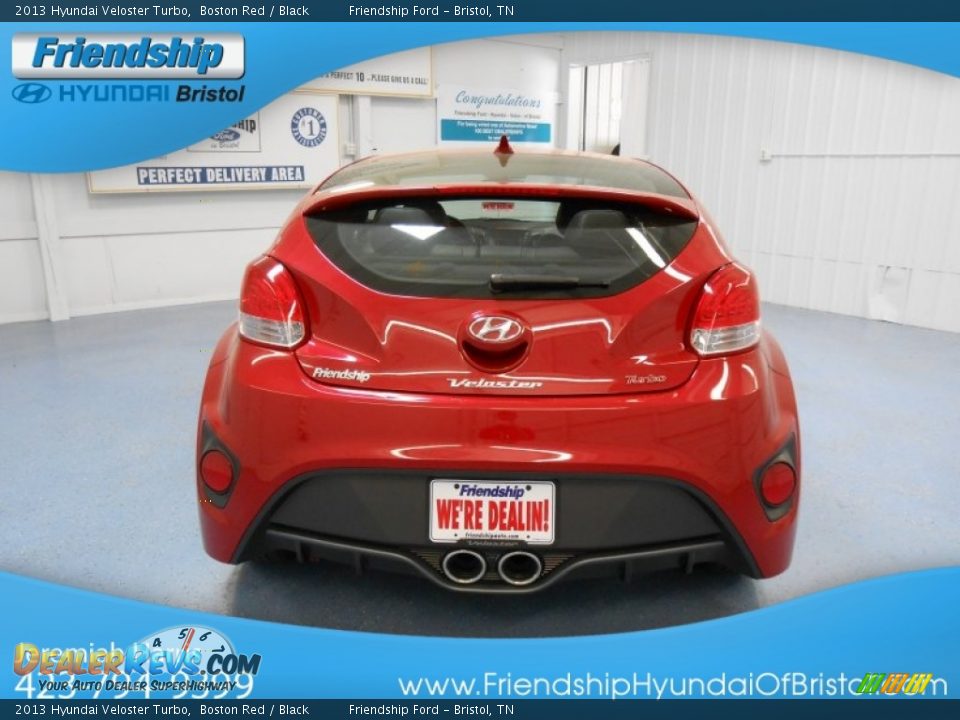 2013 Hyundai Veloster Turbo Boston Red / Black Photo #6
