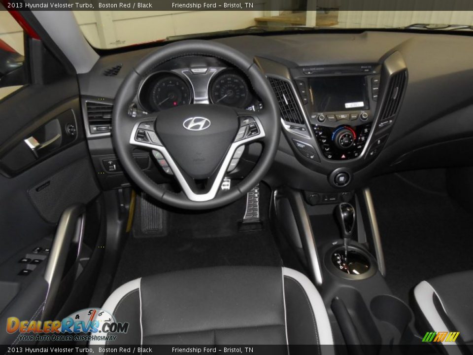 2013 Hyundai Veloster Turbo Boston Red / Black Photo #8