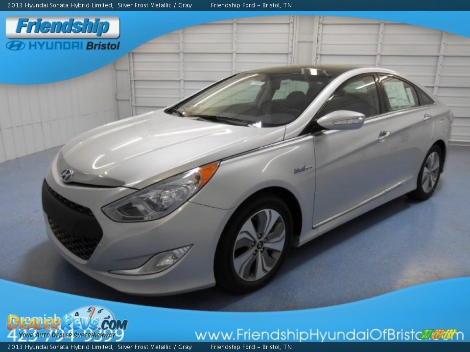 2013 Hyundai Sonata Hybrid Limited Silver Frost Metallic / Gray Photo #2