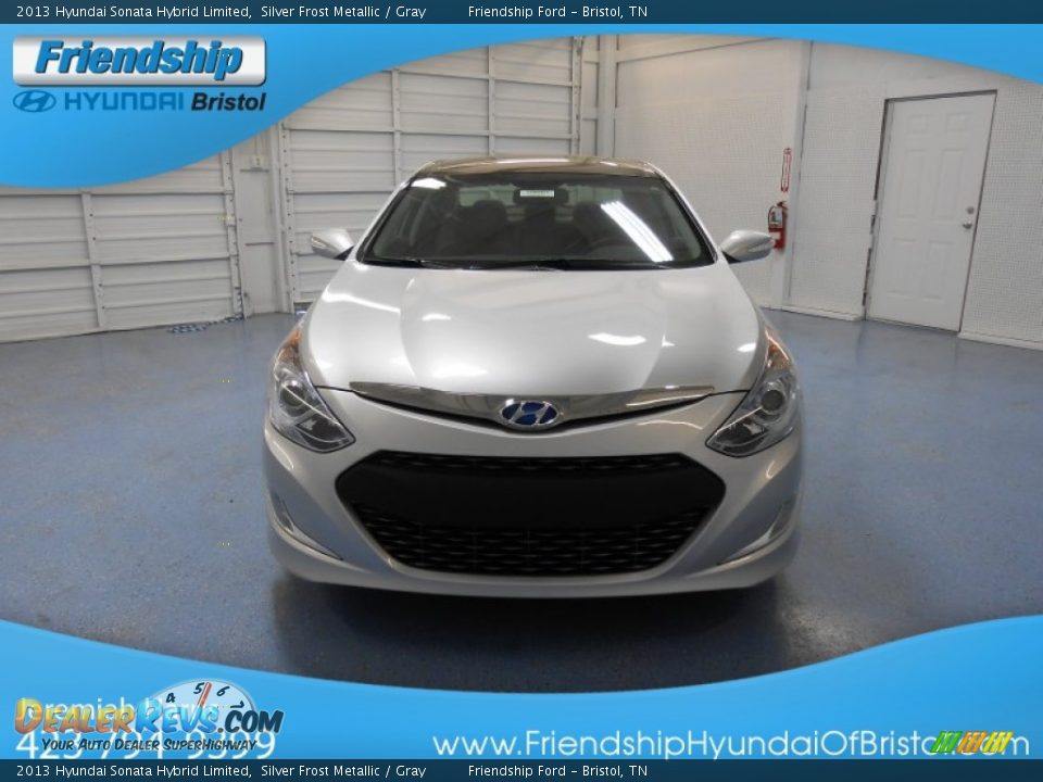2013 Hyundai Sonata Hybrid Limited Silver Frost Metallic / Gray Photo #3