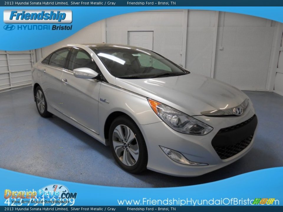 2013 Hyundai Sonata Hybrid Limited Silver Frost Metallic / Gray Photo #4