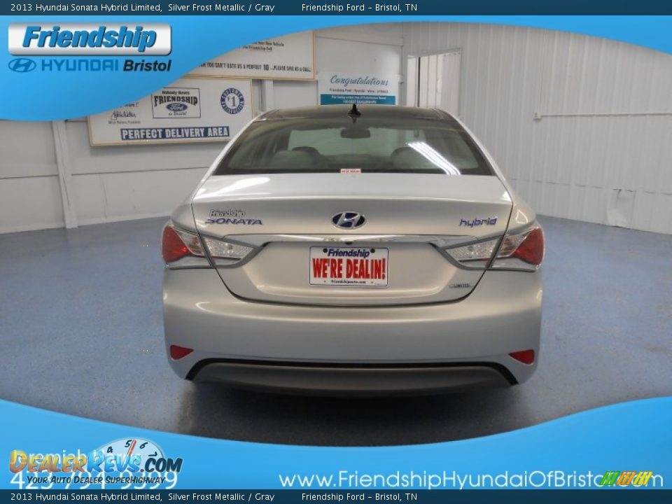 2013 Hyundai Sonata Hybrid Limited Silver Frost Metallic / Gray Photo #5