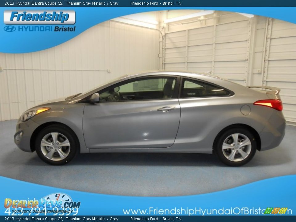 2013 Hyundai Elantra Coupe GS Titanium Gray Metallic / Gray Photo #1