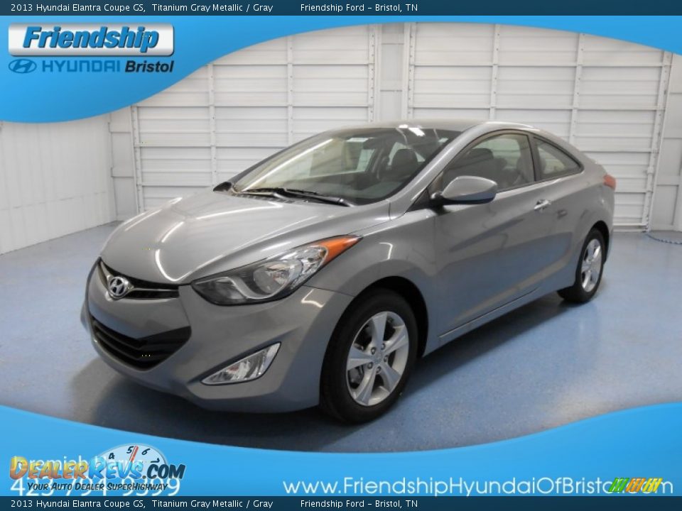 2013 Hyundai Elantra Coupe GS Titanium Gray Metallic / Gray Photo #2