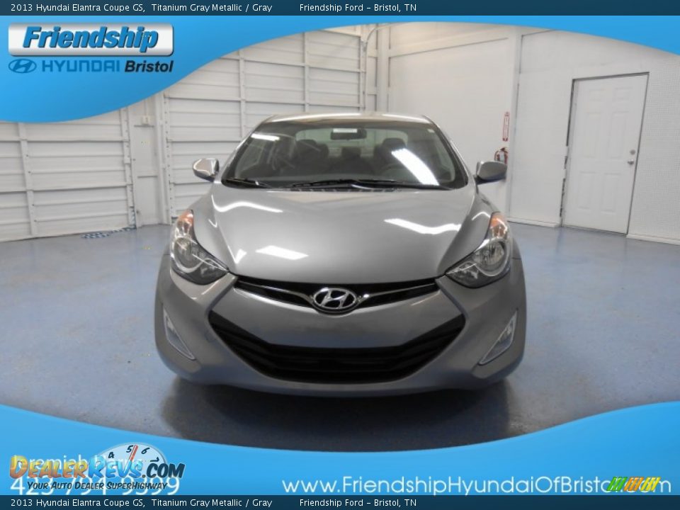 2013 Hyundai Elantra Coupe GS Titanium Gray Metallic / Gray Photo #3