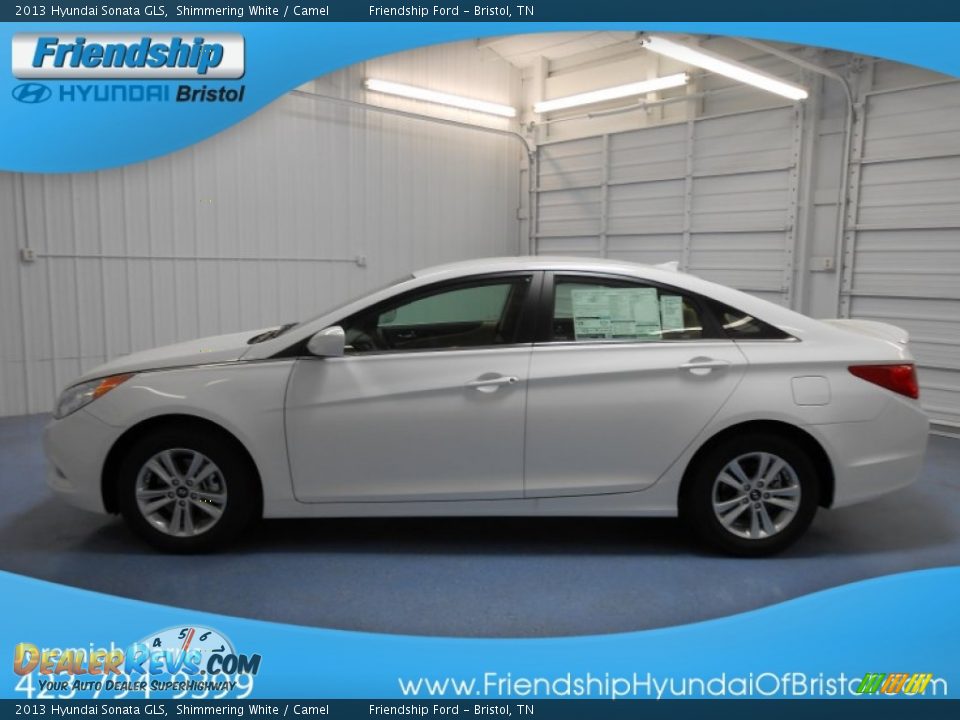 2013 Hyundai Sonata GLS Shimmering White / Camel Photo #1