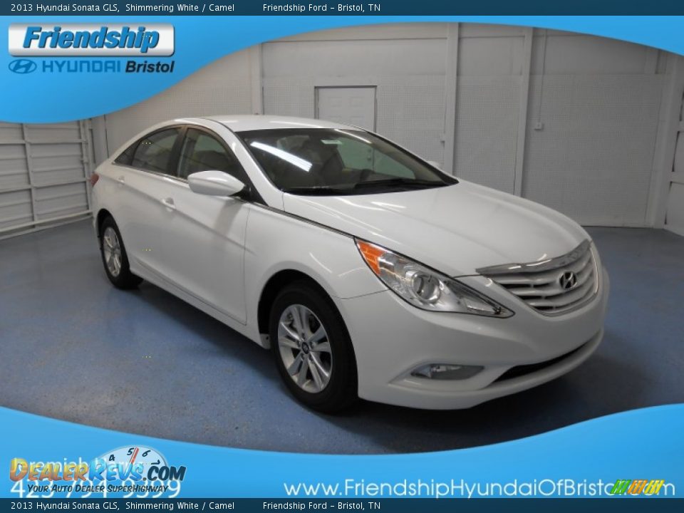 2013 Hyundai Sonata GLS Shimmering White / Camel Photo #4