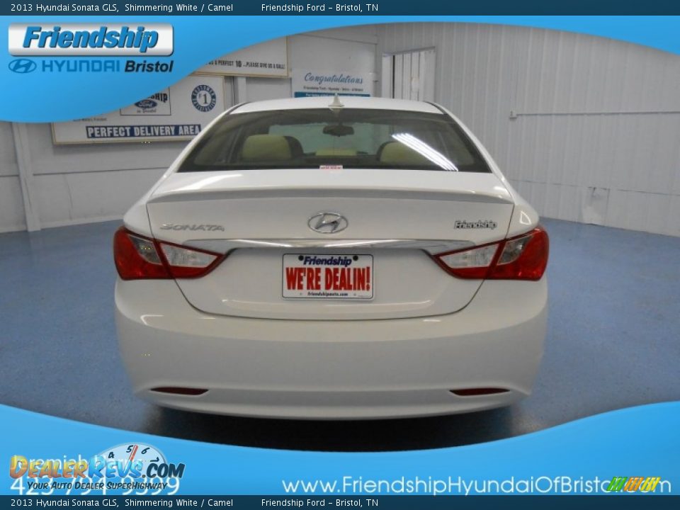 2013 Hyundai Sonata GLS Shimmering White / Camel Photo #5