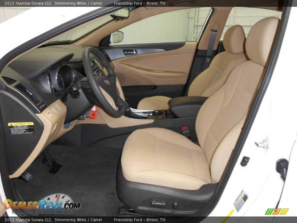 2013 Hyundai Sonata GLS Shimmering White / Camel Photo #6