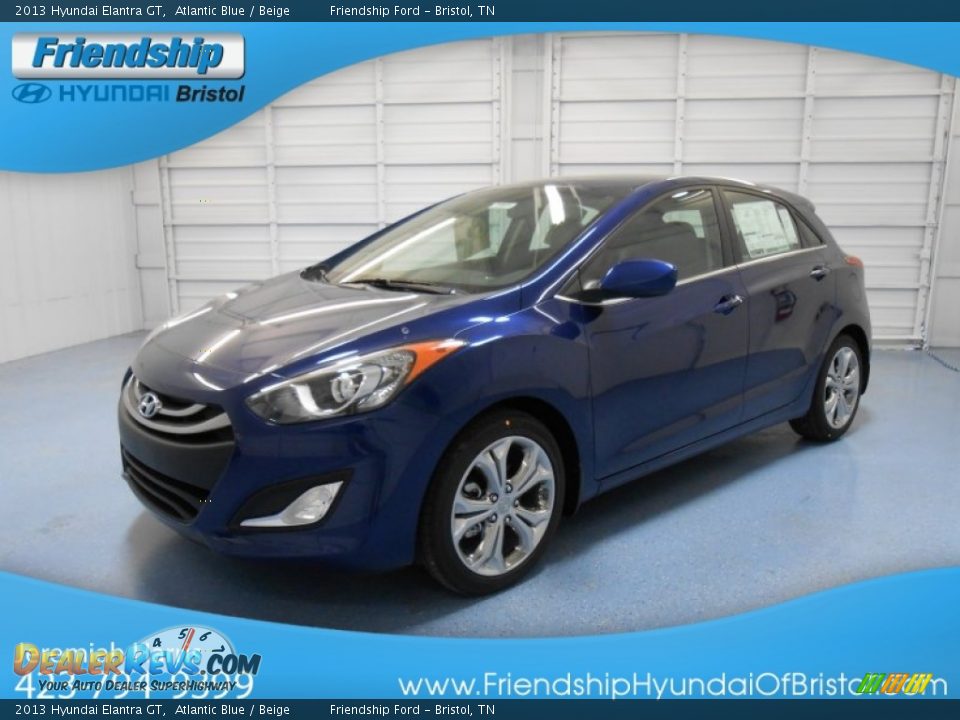 2013 Hyundai Elantra GT Atlantic Blue / Beige Photo #2