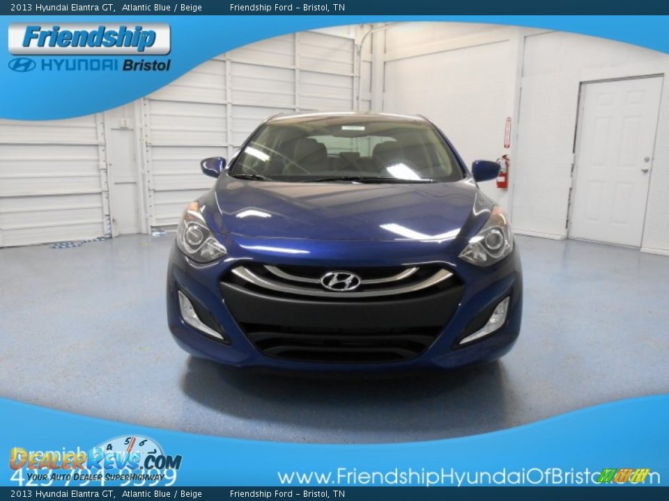 2013 Hyundai Elantra GT Atlantic Blue / Beige Photo #3