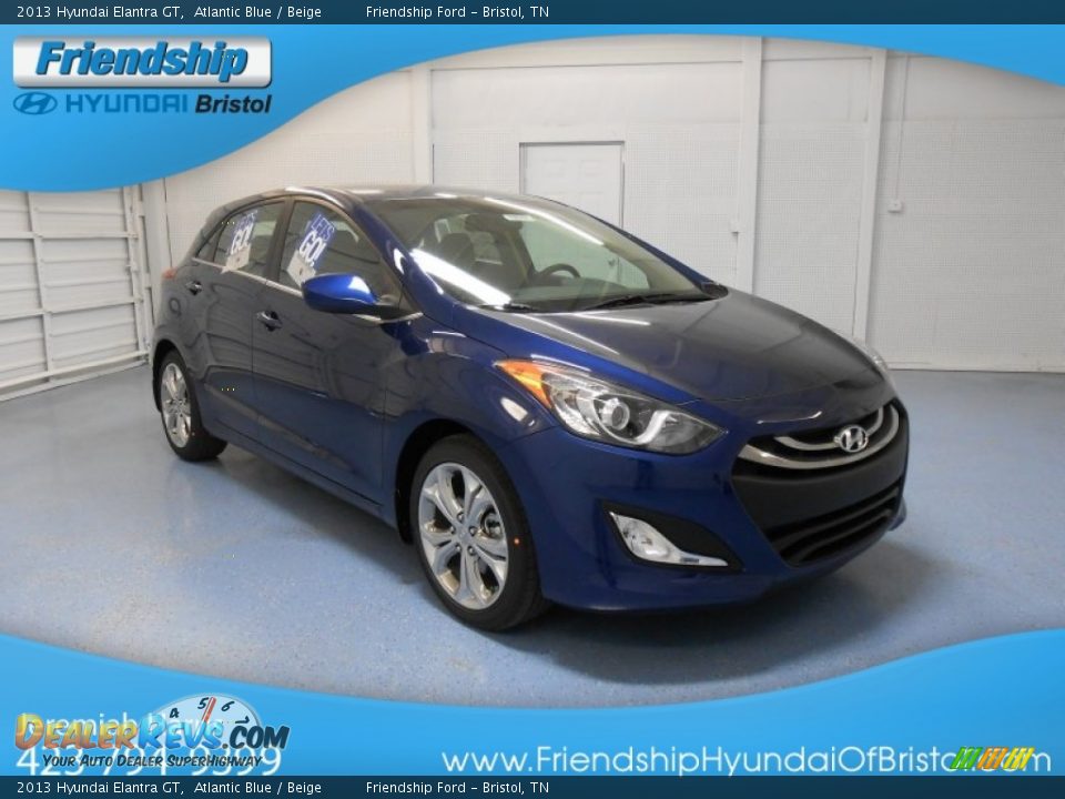 2013 Hyundai Elantra GT Atlantic Blue / Beige Photo #4