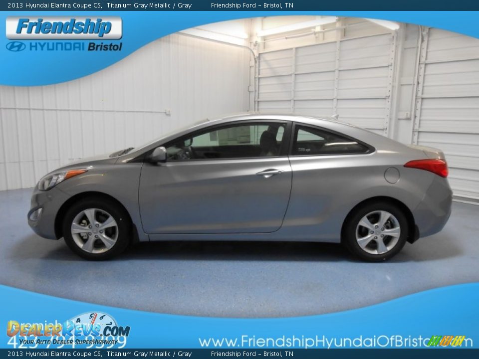 2013 Hyundai Elantra Coupe GS Titanium Gray Metallic / Gray Photo #1