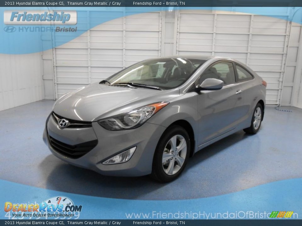 2013 Hyundai Elantra Coupe GS Titanium Gray Metallic / Gray Photo #2