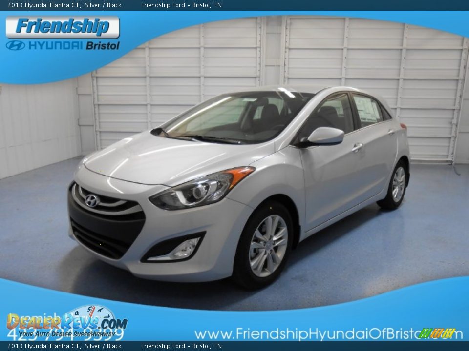 2013 Hyundai Elantra GT Silver / Black Photo #2