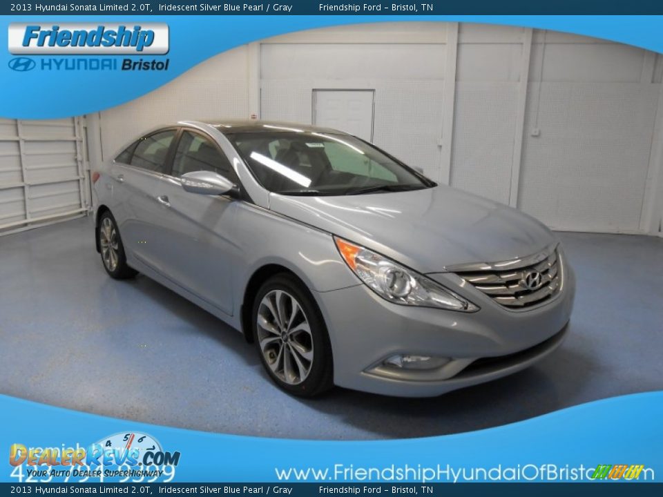 2013 Hyundai Sonata Limited 2.0T Iridescent Silver Blue Pearl / Gray Photo #4