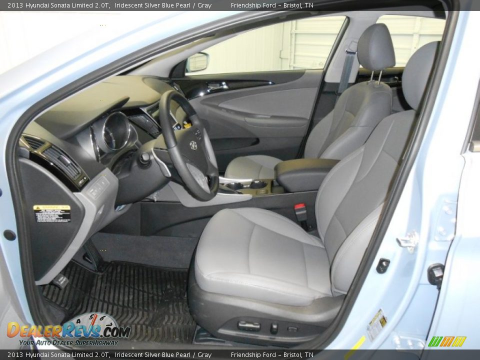 2013 Hyundai Sonata Limited 2.0T Iridescent Silver Blue Pearl / Gray Photo #6