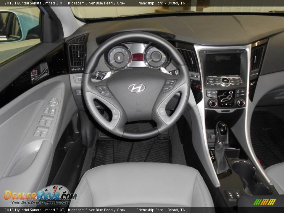 2013 Hyundai Sonata Limited 2.0T Iridescent Silver Blue Pearl / Gray Photo #7