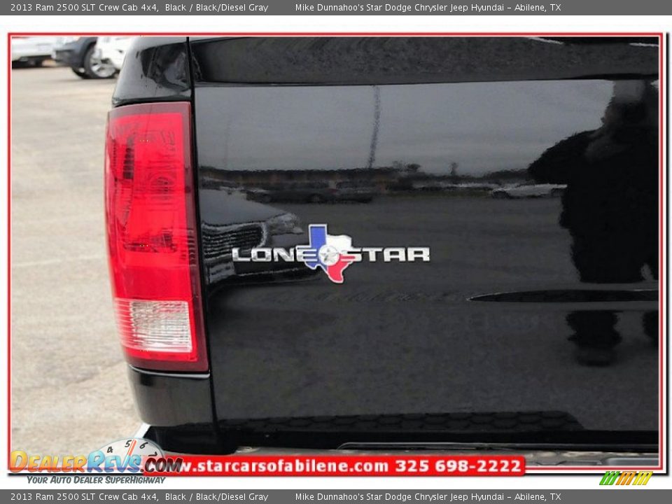 2013 Ram 2500 SLT Crew Cab 4x4 Black / Black/Diesel Gray Photo #5
