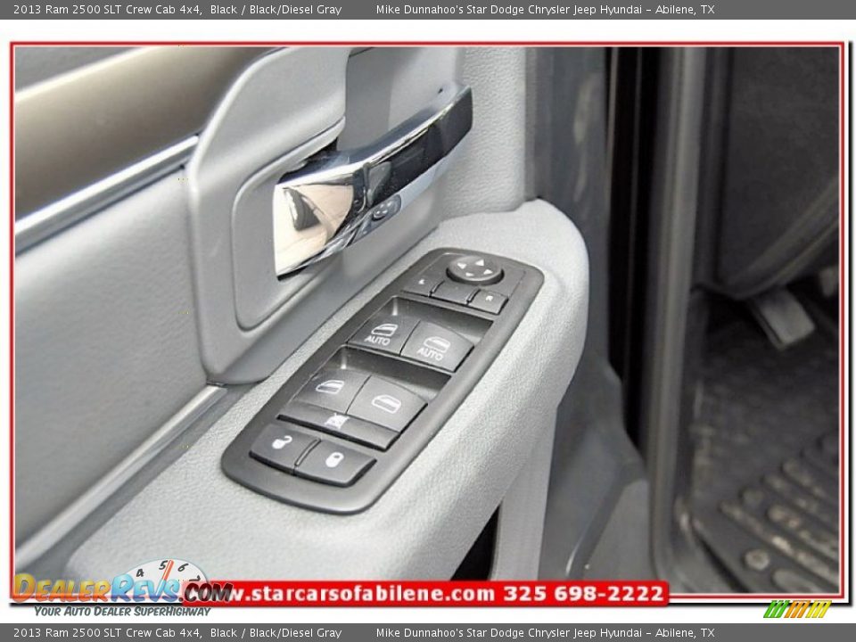 2013 Ram 2500 SLT Crew Cab 4x4 Black / Black/Diesel Gray Photo #13