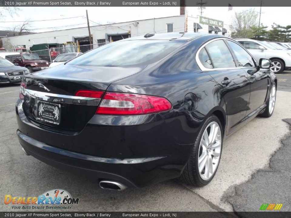 2010 Jaguar XF Premium Sport Sedan Ebony Black / Barley Photo #3