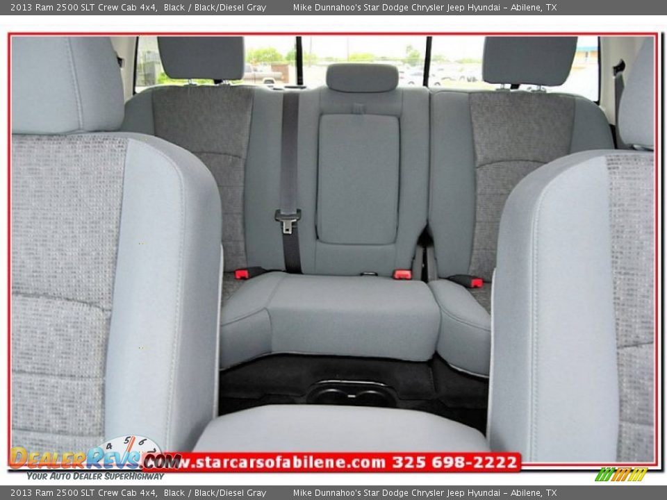 2013 Ram 2500 SLT Crew Cab 4x4 Black / Black/Diesel Gray Photo #16