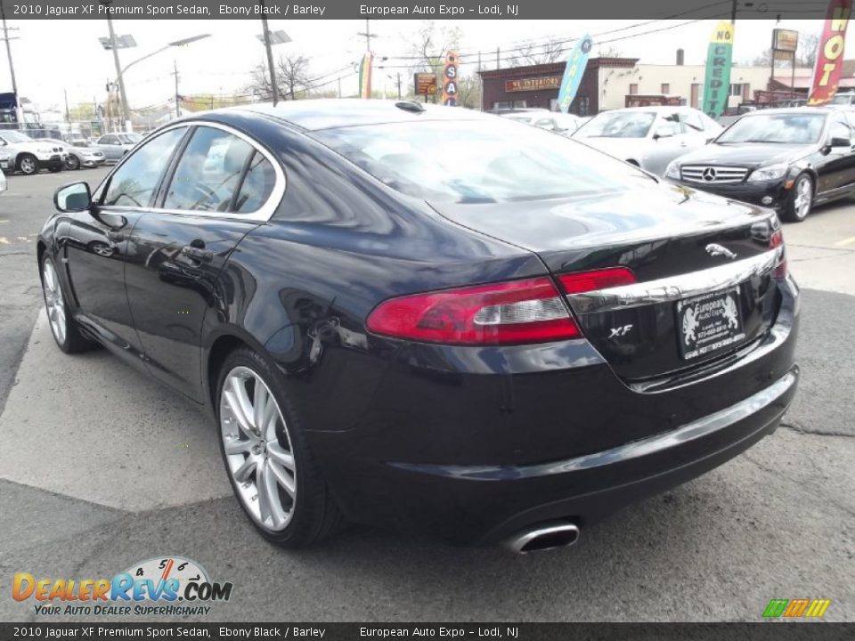 2010 Jaguar XF Premium Sport Sedan Ebony Black / Barley Photo #4