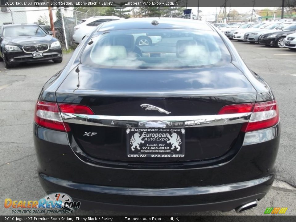 2010 Jaguar XF Premium Sport Sedan Ebony Black / Barley Photo #5