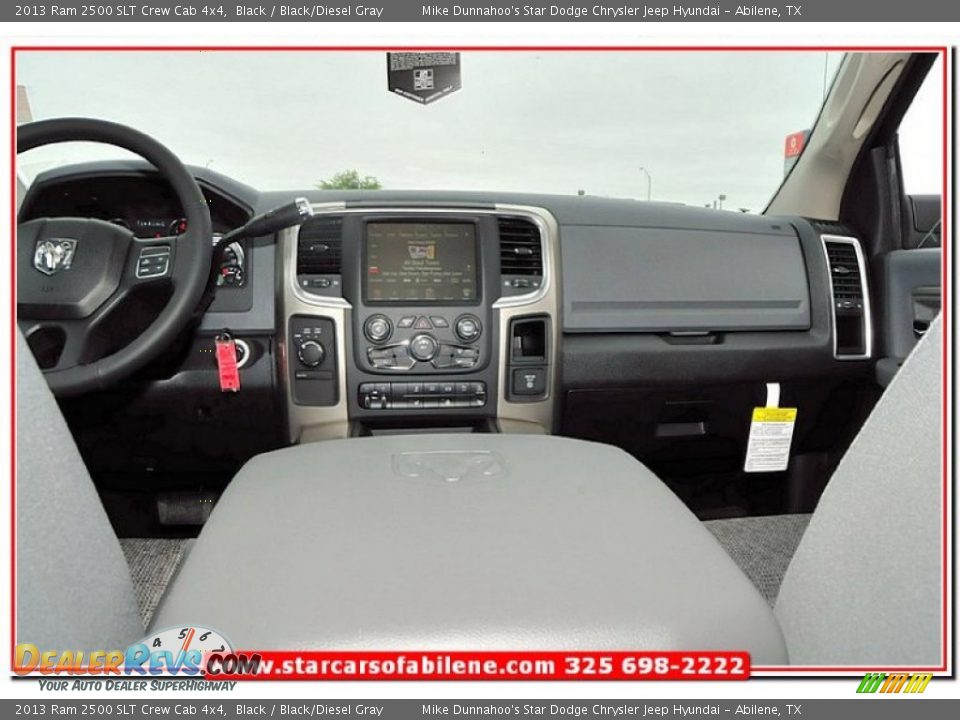 2013 Ram 2500 SLT Crew Cab 4x4 Black / Black/Diesel Gray Photo #18