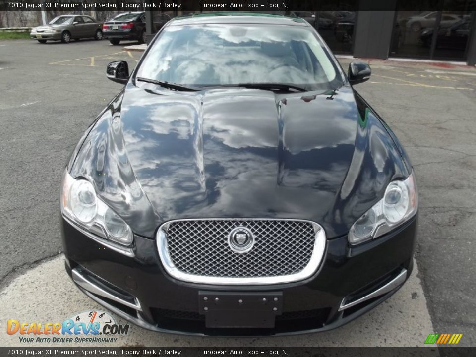 2010 Jaguar XF Premium Sport Sedan Ebony Black / Barley Photo #6