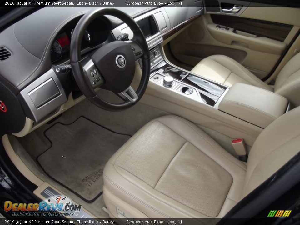 2010 Jaguar XF Premium Sport Sedan Ebony Black / Barley Photo #7