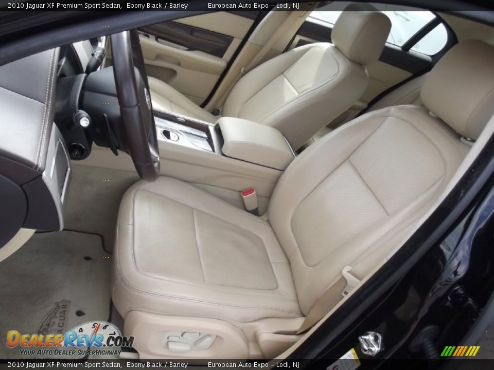 2010 Jaguar XF Premium Sport Sedan Ebony Black / Barley Photo #8