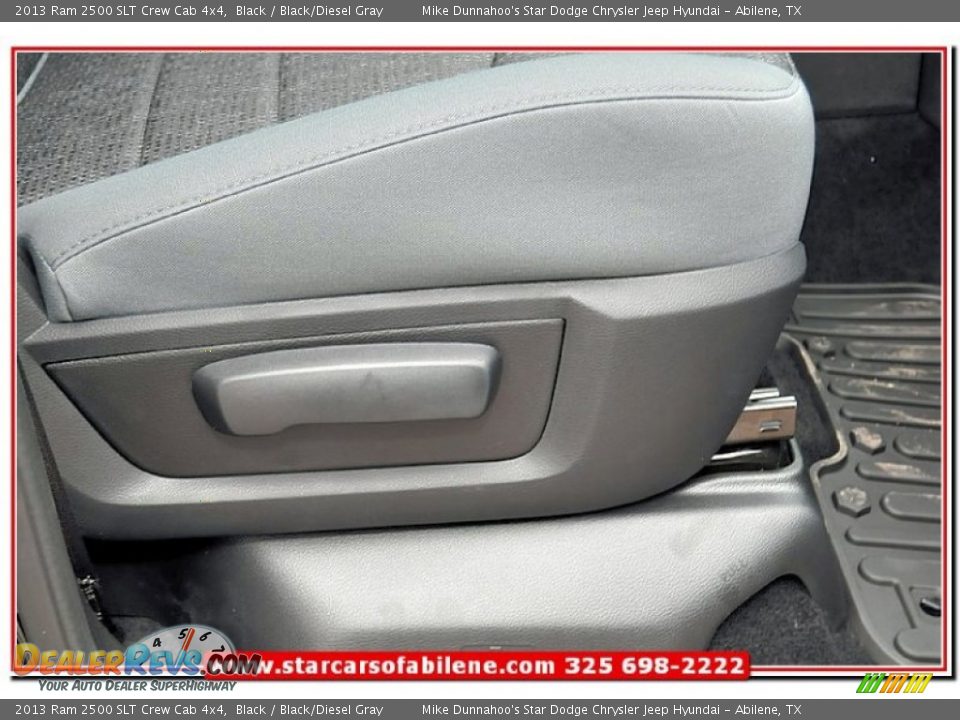 2013 Ram 2500 SLT Crew Cab 4x4 Black / Black/Diesel Gray Photo #21